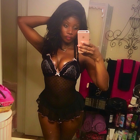 Black Mesh Halter Teddy with Pink Accents - Picture 1 of 4